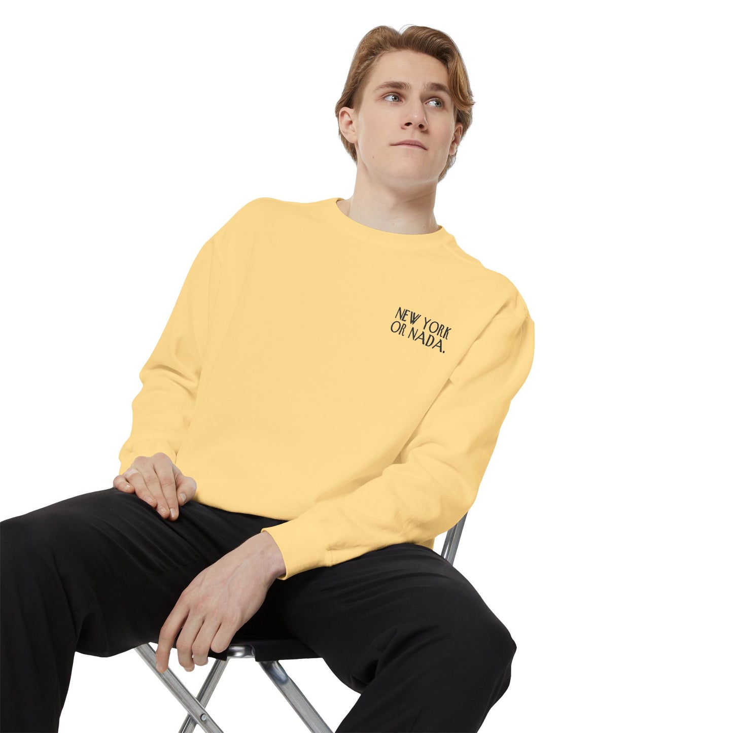 NEW YORK or NADA. Embroidery Unisex Sweatshirt